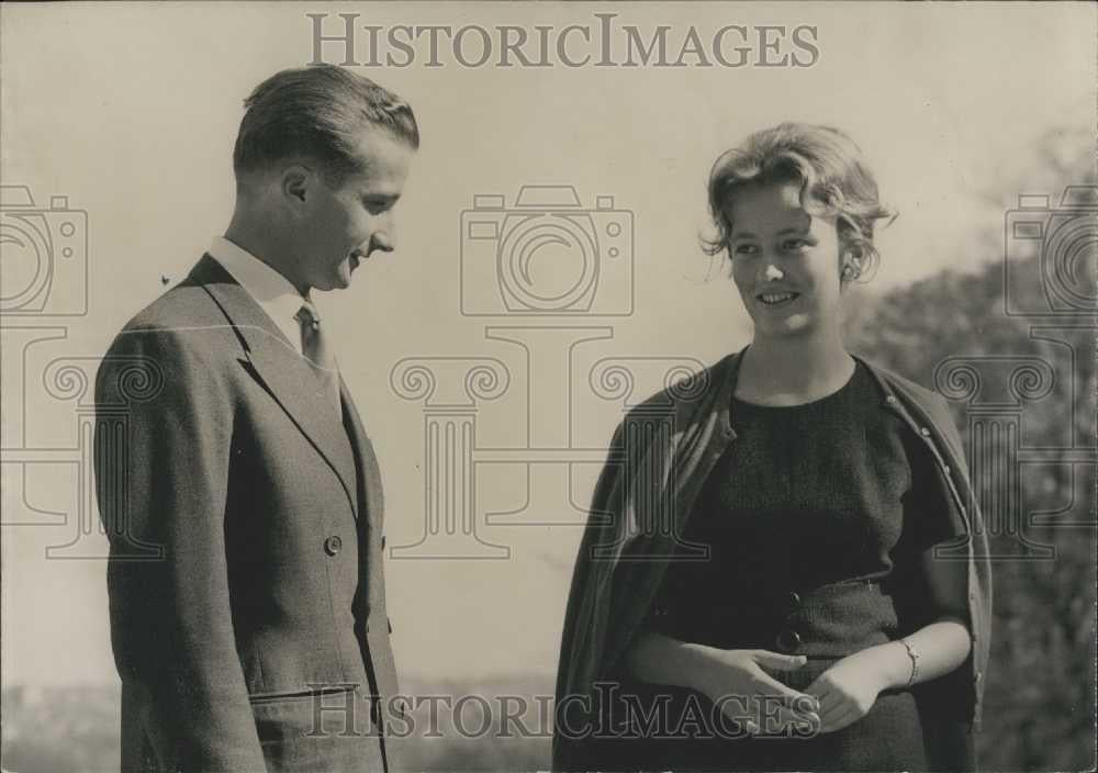 Press Photo Prince Albert Of Liege to wed Princess Paola Di Calabria of Italy - Historic Images