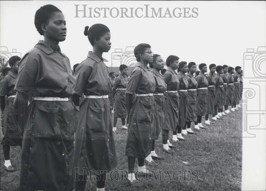 1960 Press Photo Female labour service in Ghana - Historic Images