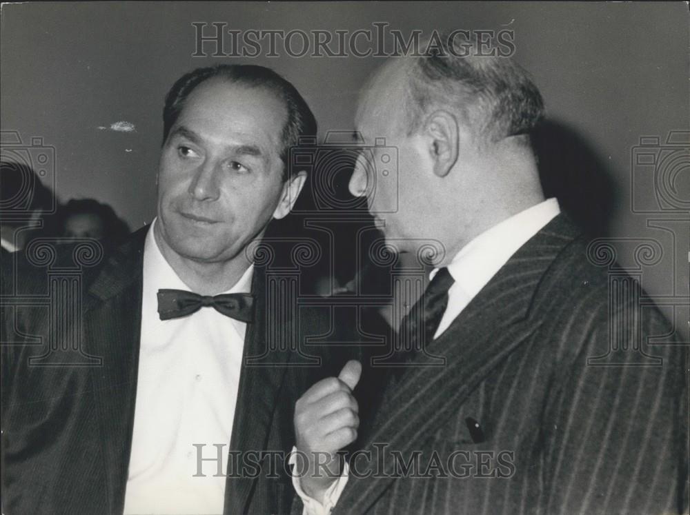 1962 Press Photo Igor Moisseiev & Italian Gianoaric Pajetta - Historic Images