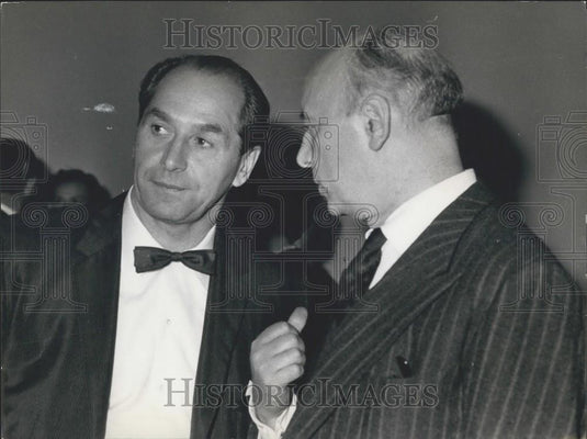 1962 Press Photo Igor Moisseiev & Italian Gianoaric Pajetta - Historic Images