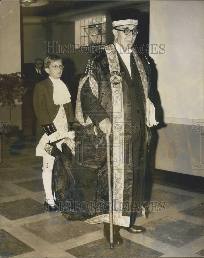 1963 Press Photo Viscount Monckton of Brenchley New Chancellor of University - Historic Images