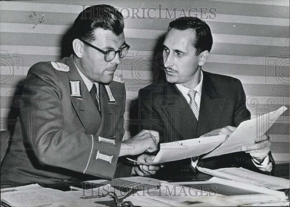 Press Photo Joachim Steppat Confirms NATO Plans To Attack Germany - Historic Images