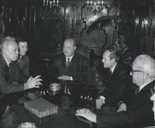 1973 Press Photo Hungarian-South-Vietnamese Talks - Historic Images