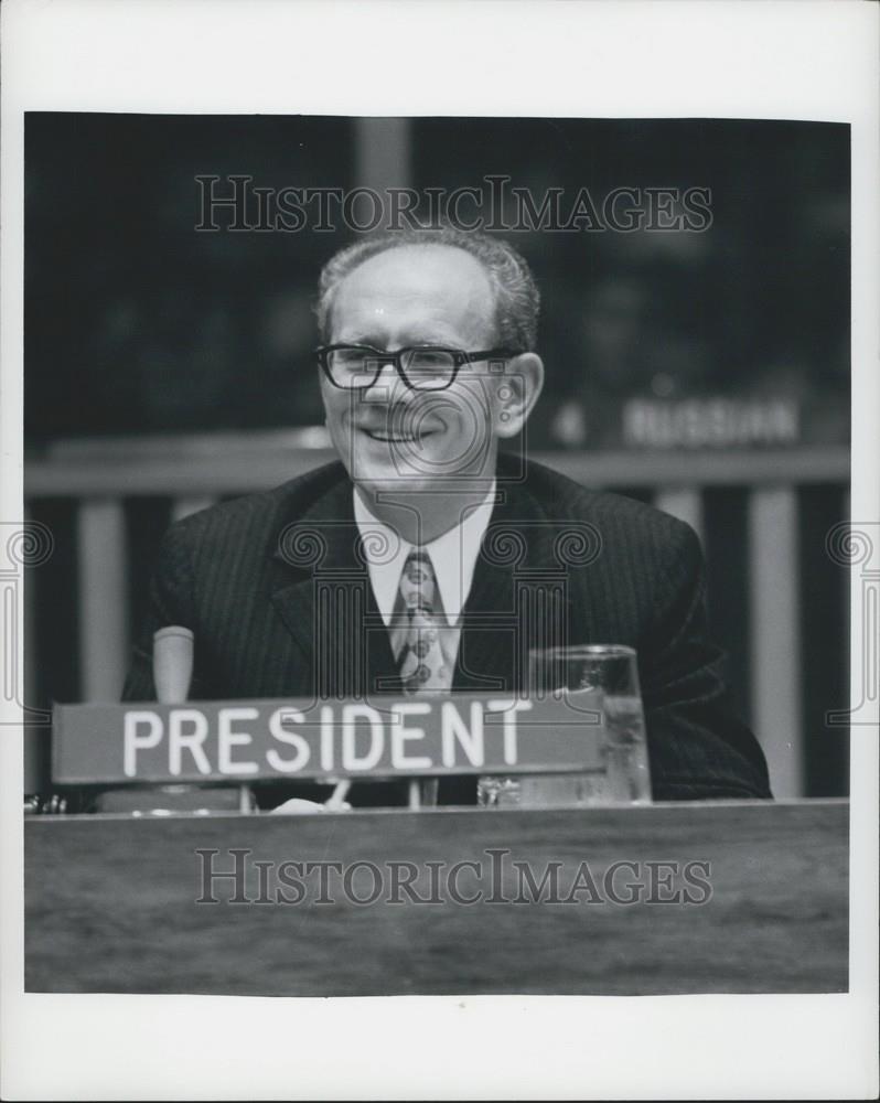 1972 Press Photo Polish Deputy Foreign Minister ,Stanislaw Trepczynski. - Historic Images