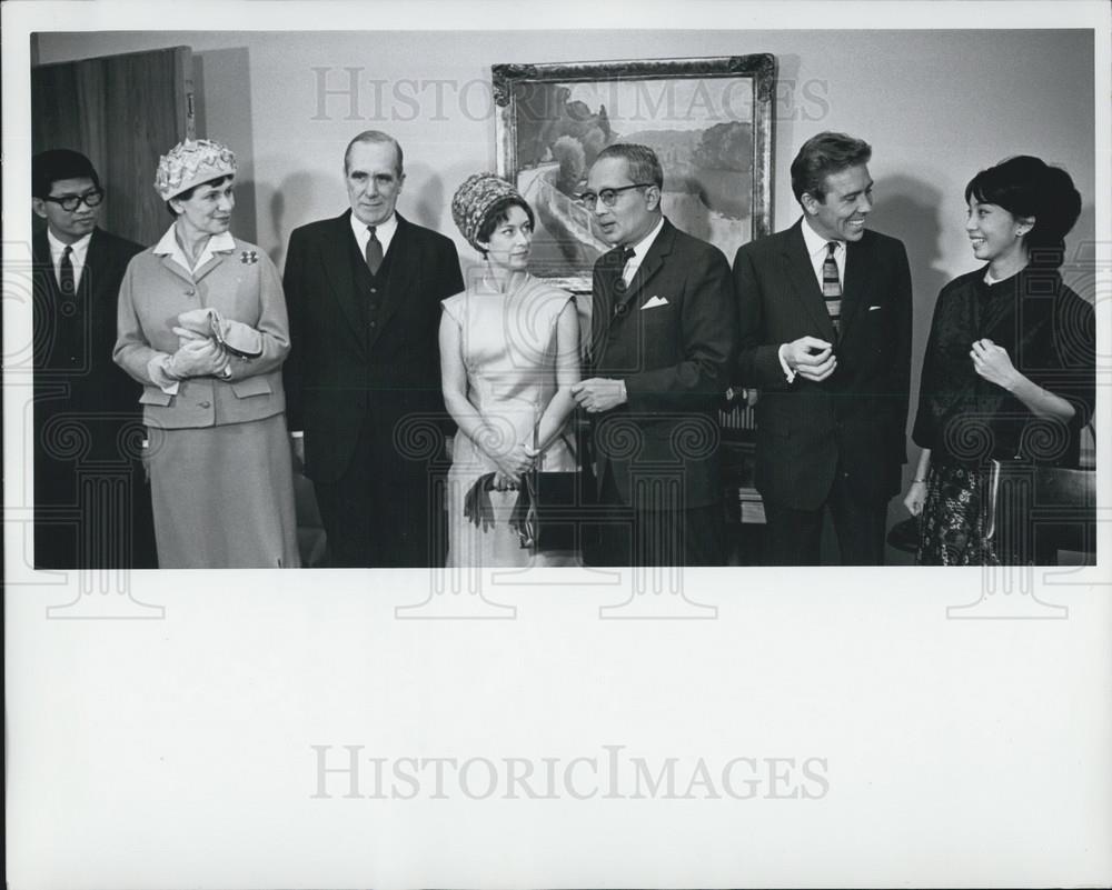 1965 Press Photo H.R.H. Princess Margaret and the Earl of Snowdon visit the UN - Historic Images