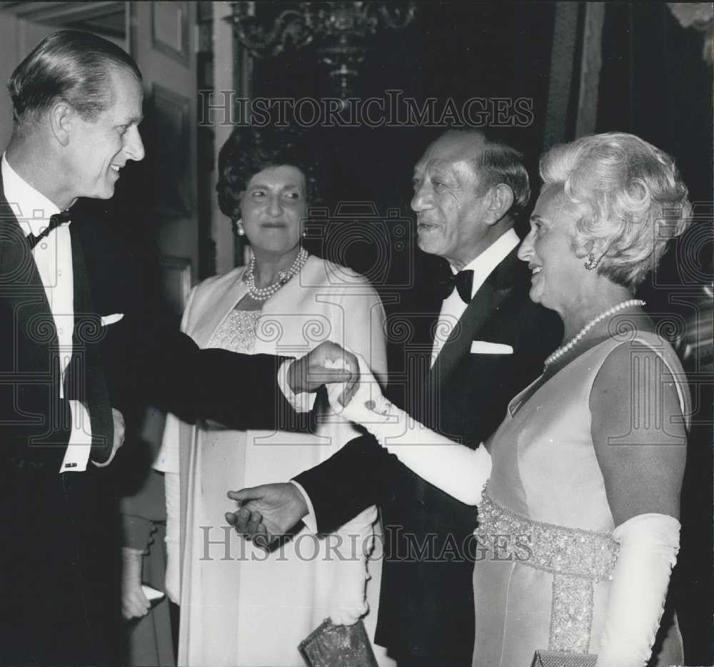 1970 Press Photo The Duke of Edinburgh &amp; Lady Cohen at St. James&#39;s Palace - Historic Images