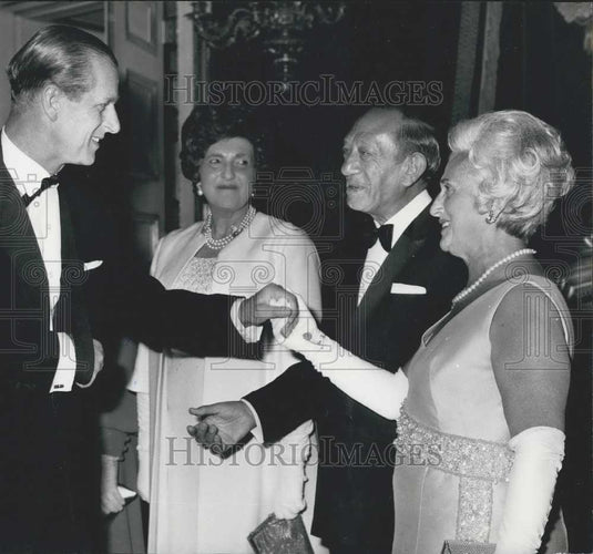 1970 Press Photo The Duke of Edinburgh & Lady Cohen at St. James's Palace - Historic Images