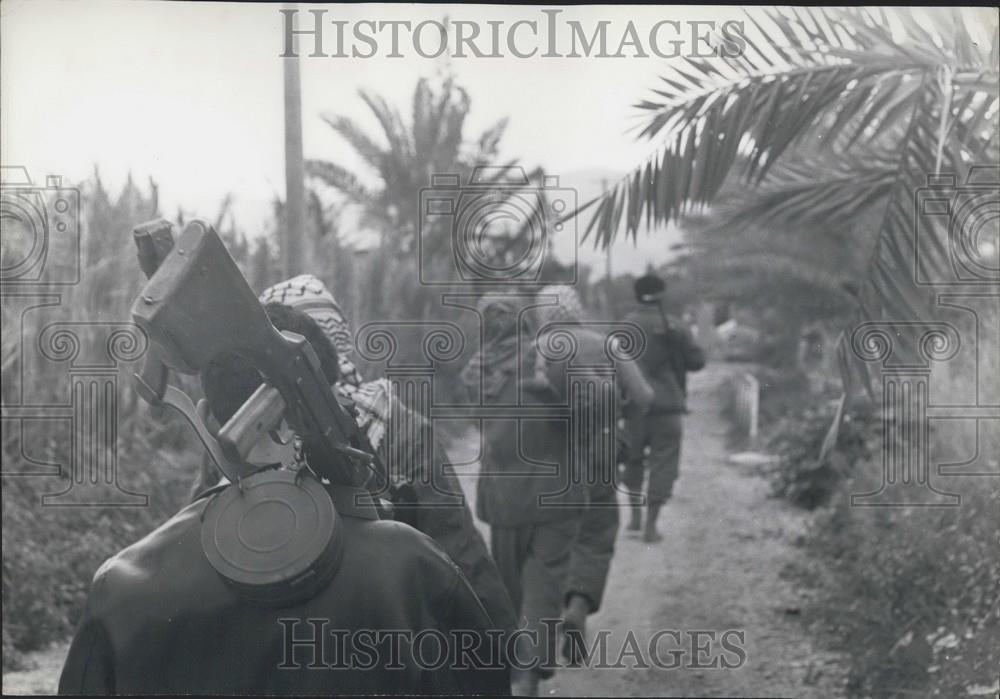 1970 Press Photo Arab Commandos Training And Fighting In Jordan - Historic Images