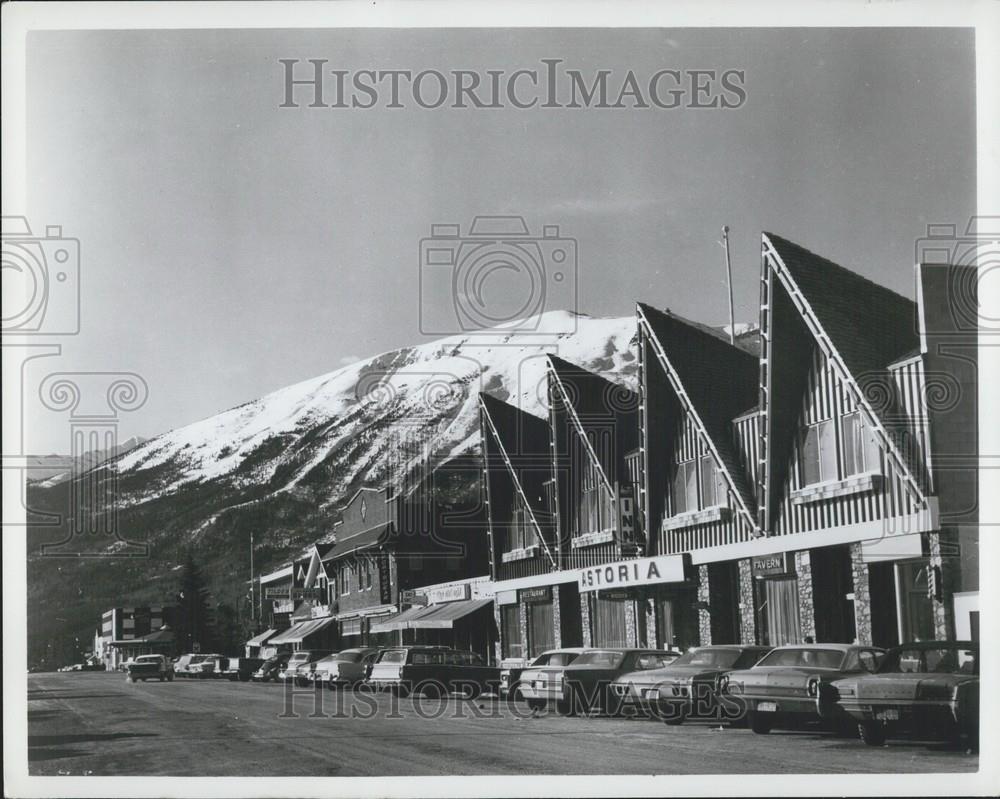 Press Photo Jasper, Canada - Winter sports center - Historic Images