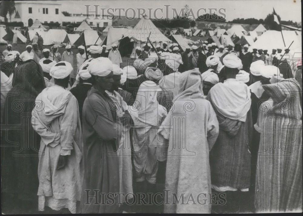 1954 Press Photo Scenes From Moroccan Riots - Historic Images