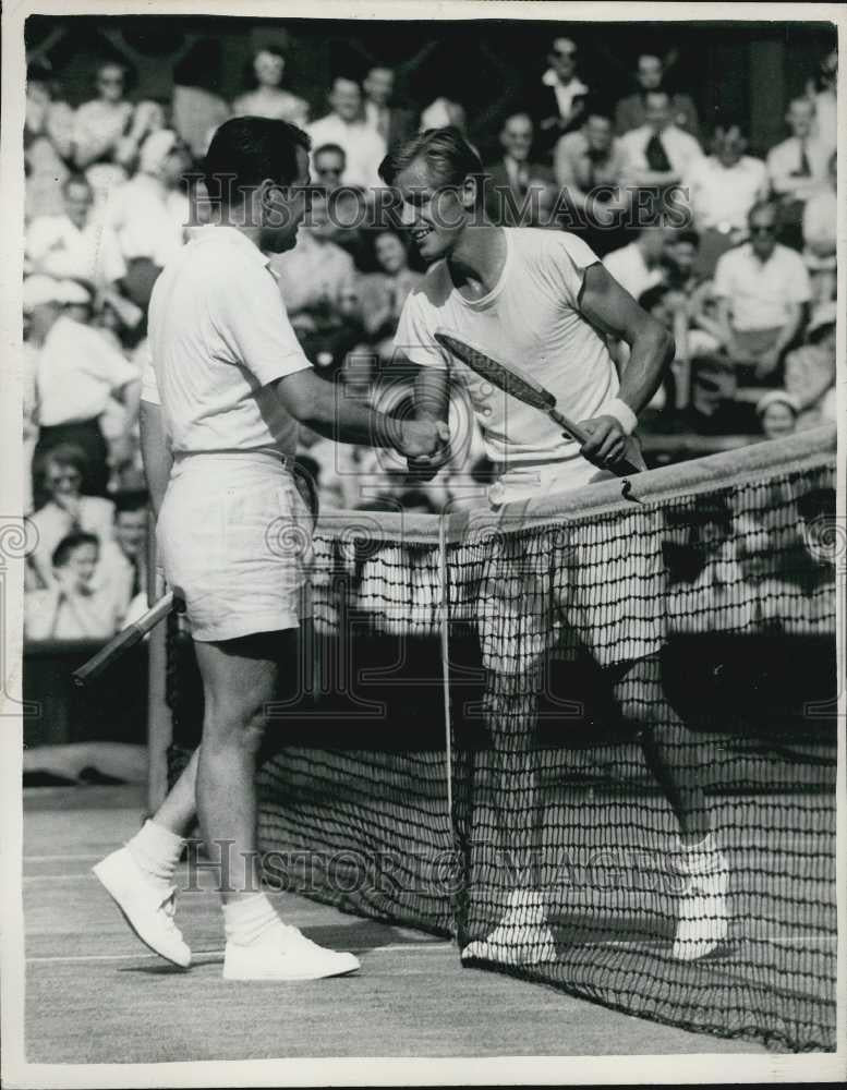 1953 Press Photo American Tennis Player Art Larsen - Historic Images