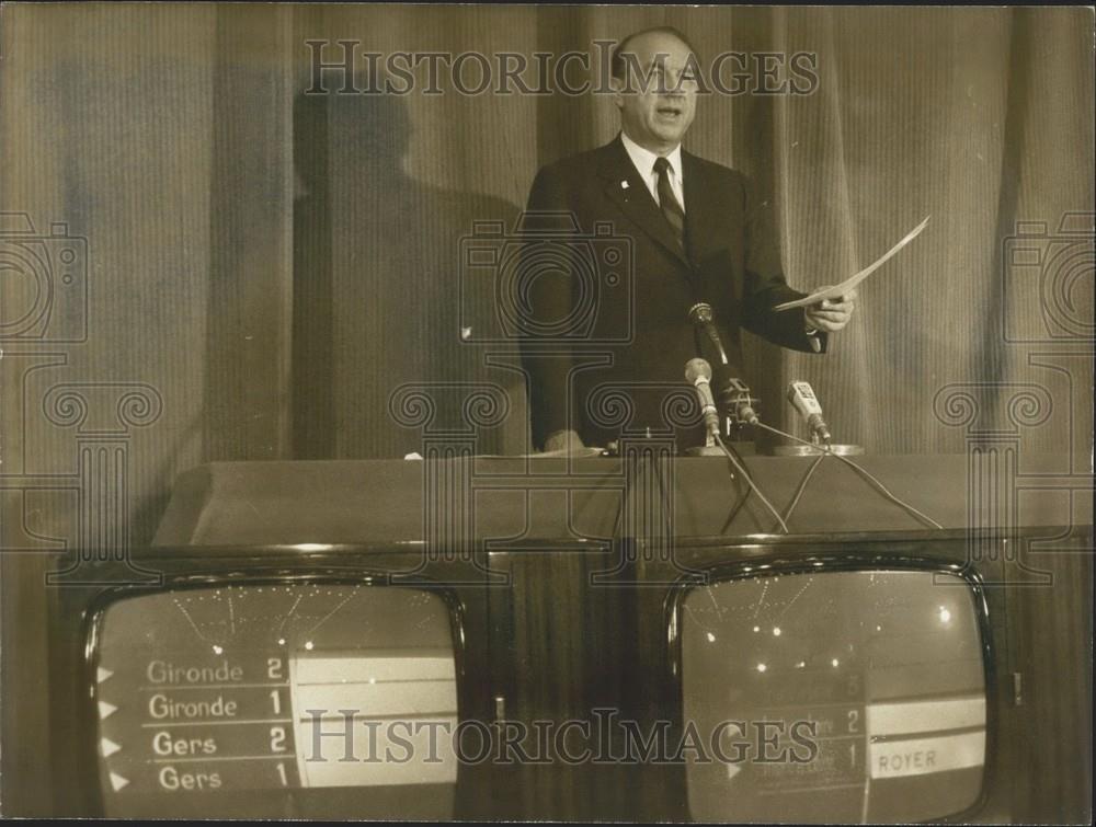 1973 Press Photo M. Marcellin, Minister of the Interior - Historic Images