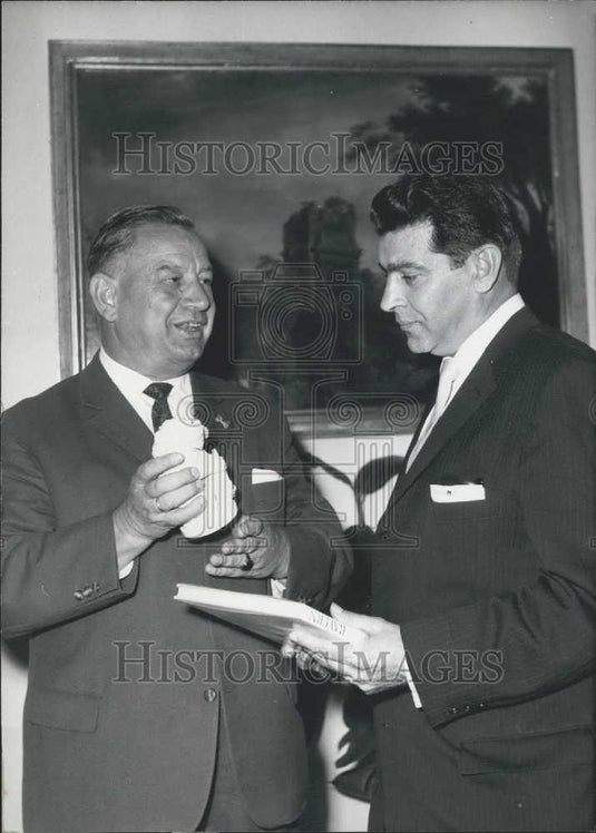 1963 Press Photo Herbert Marcel President of Communicated Bavarians of New York - Historic Images