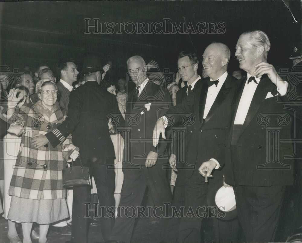 1959 Press Photo President Eisenhower and Mr. Macmillan in London - Historic Images