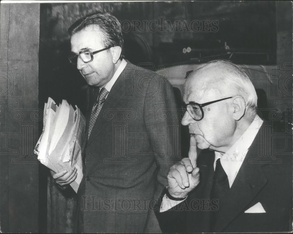 1979 Press Photo Italian President Sandro Pertini, Prime Minister Androtti - Historic Images