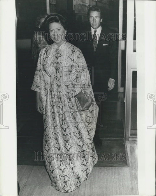 1974 Press Photo Princess Margaret attends wine auction - Historic Images