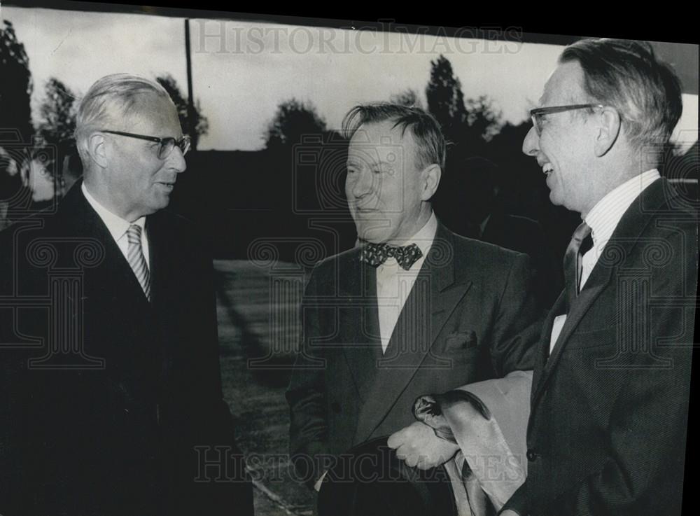 Press Photo Canadian Foreign Minister Pearson, Dr Mohr - Historic Images