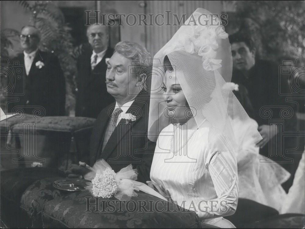 1962 Press Photo Actress Daniela Rocca&amp;Jean Jacques Delbo in &quot;L&#39;attico&quot; - Historic Images