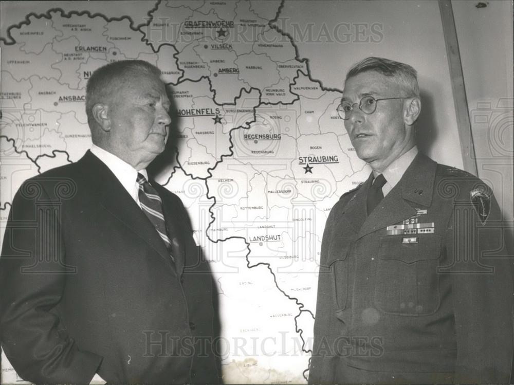 Press Photo US Senator James H. Duff in Germany - Historic Images