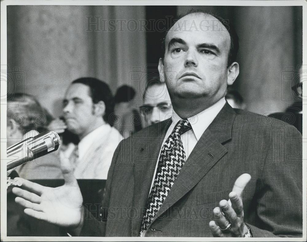 1973 Press Photo John Ehrlichman Former Presidential Adviser Senate Watergate - Historic Images