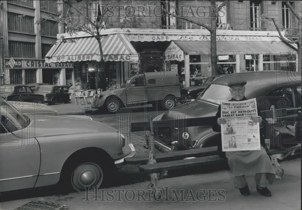 Press Photo Kidnapped boy found at Cafe Le Brazza - Historic Images