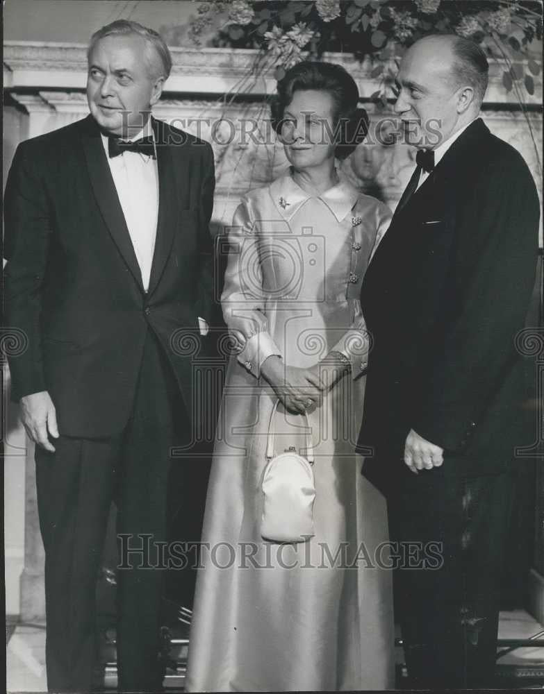 1970 Press Photo Mitja Ribicic Yugoslavia Harold Wilson British Prime Minister - Historic Images