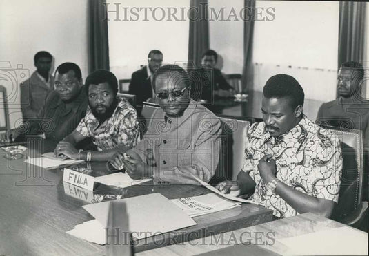 1975 Press Photo Leaders of the FNLA Delegation - Historic Images