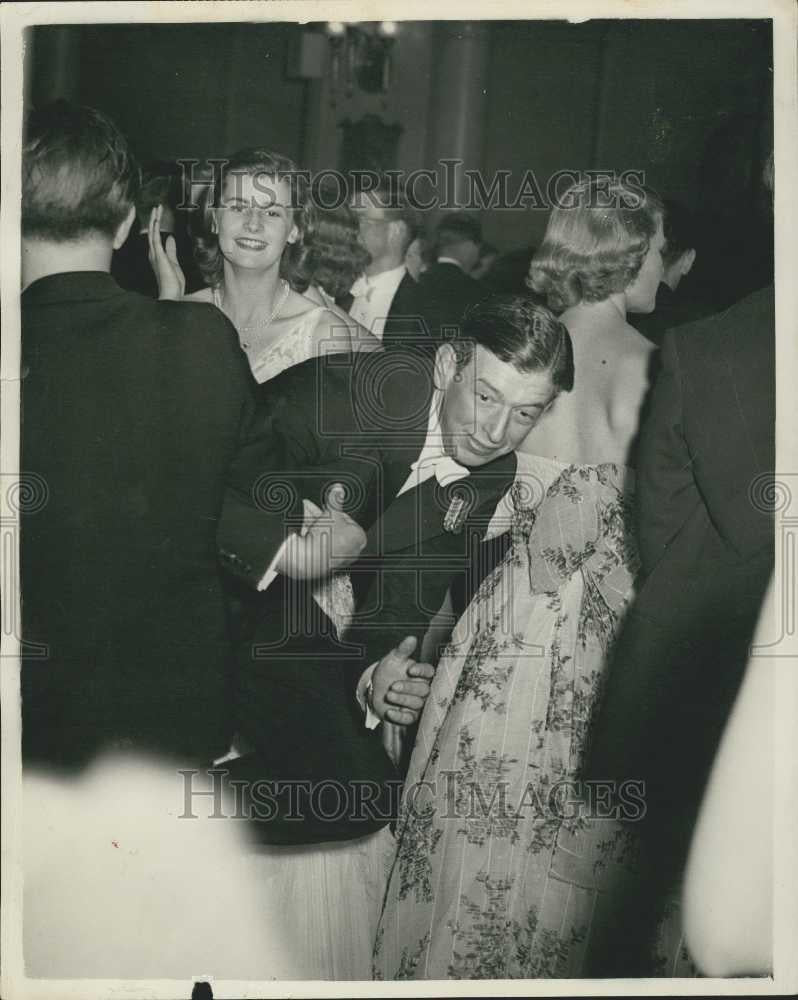 1956 Press Photo The Duke of Kent Attends  Debutante Ball - Historic Images