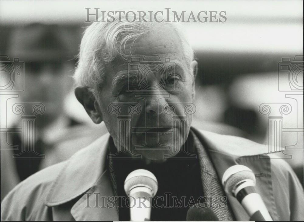 1981 Press Photo U.S. Head Disarmament Delegation Geneva Paul Nitze Switzerland - Historic Images