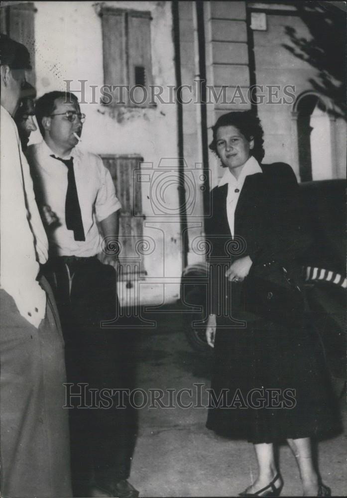 1955 Press Photo Counter-Investigation In Dominici Case Character Yvette - Historic Images