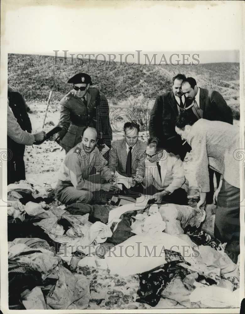 1956 Press Photo Air Crash Near Cairo Saigon Paris Flight - Historic Images