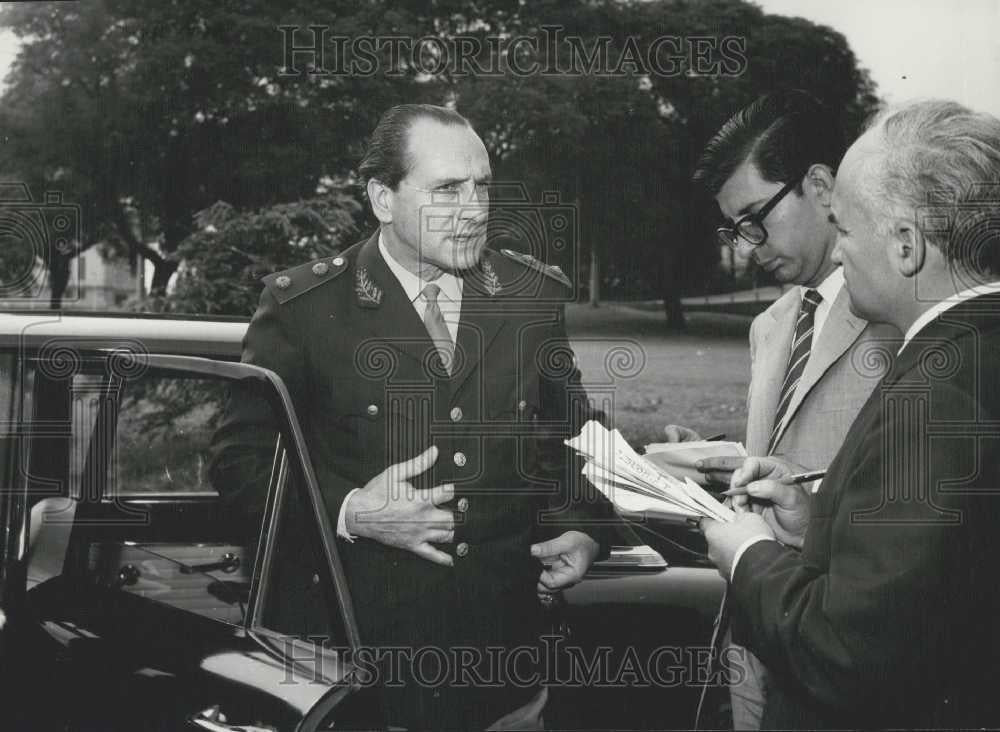 1968 Press Photo Argentine general Adolfo Candido Lopez - Historic Images