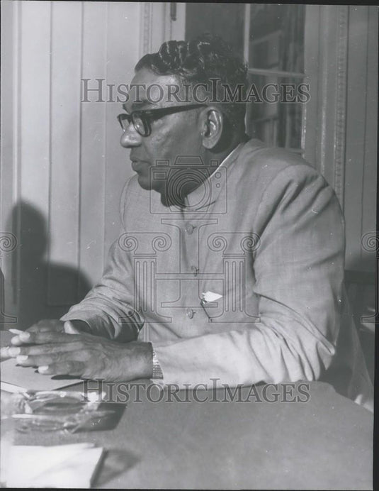 1965 Press Photo Indian Institute For Population Director S. Chandrasekhar - Historic Images
