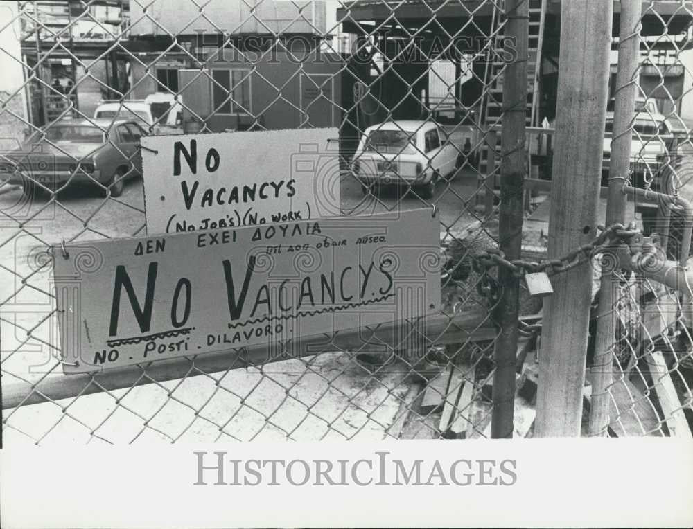 1975 Press Photo Unemployment in Sydney - Historic Images