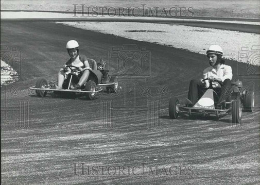 1962 Press Photo Go-Karts, 400-Metre Racing Course, Munich-Riem, Germany - Historic Images
