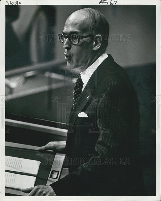 1978 Press Photo French President Giscard D'Estaing at the UN - Historic Images
