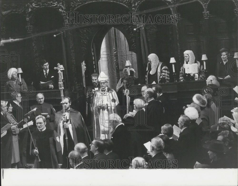 1980 Press Photo Archbishop of Canterbury Robert Runcie, Canterbury Cathedral - Historic Images