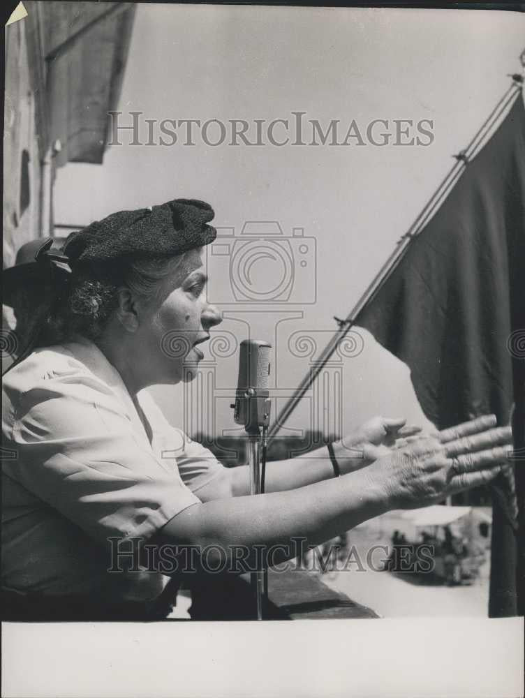 Press Photo Senatuci Elsa Merlin PSI- Nuim Socialist in Caruaru. - Historic Images