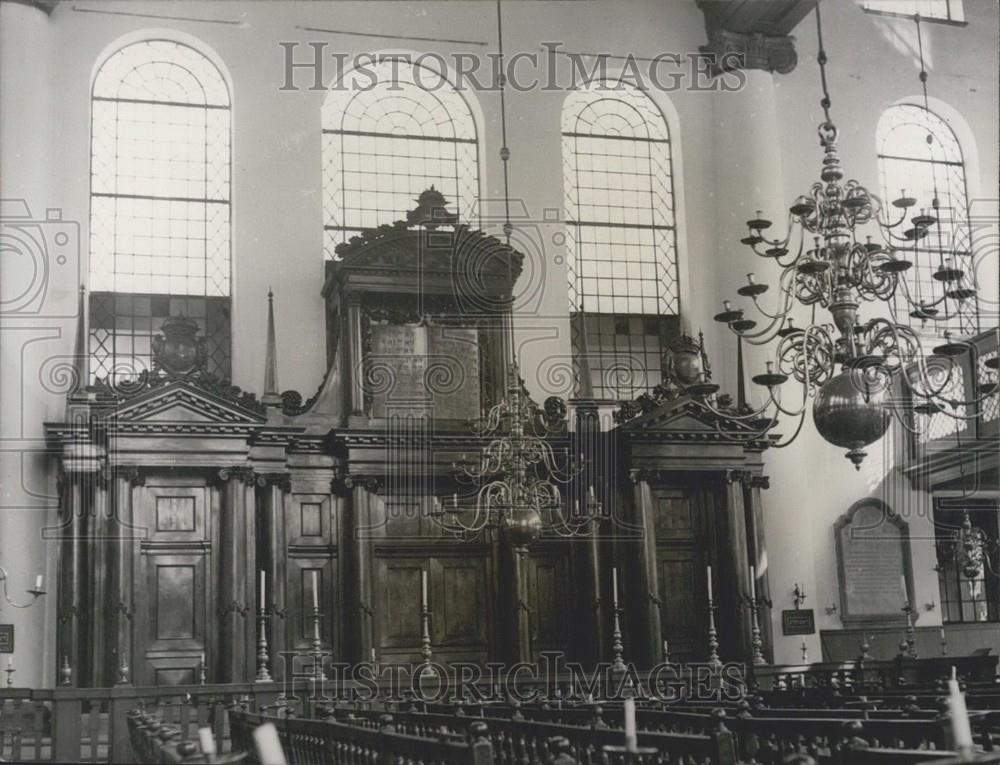 Press Photo Synagogue In Amsterdam Interior - Historic Images