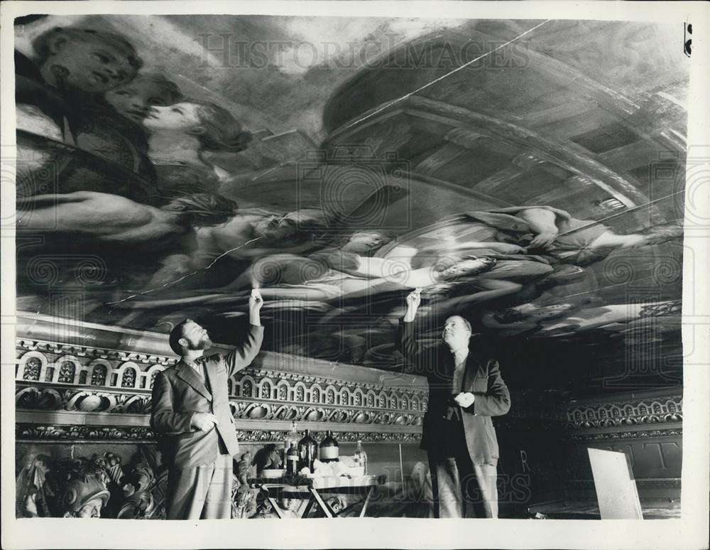 1959 Press Photo Sir James Thenhill Painted Royal Naval College In 18th Century - Historic Images