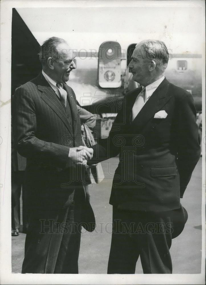 Press Photo American Secretary of State Dean Acheson Arrives In London - Historic Images