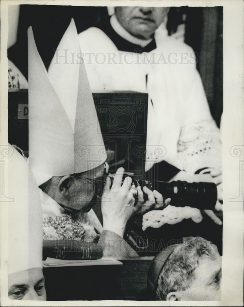 1963 Press Photo Pope Paul VI at Council of 2,000 Bishops - Historic Images