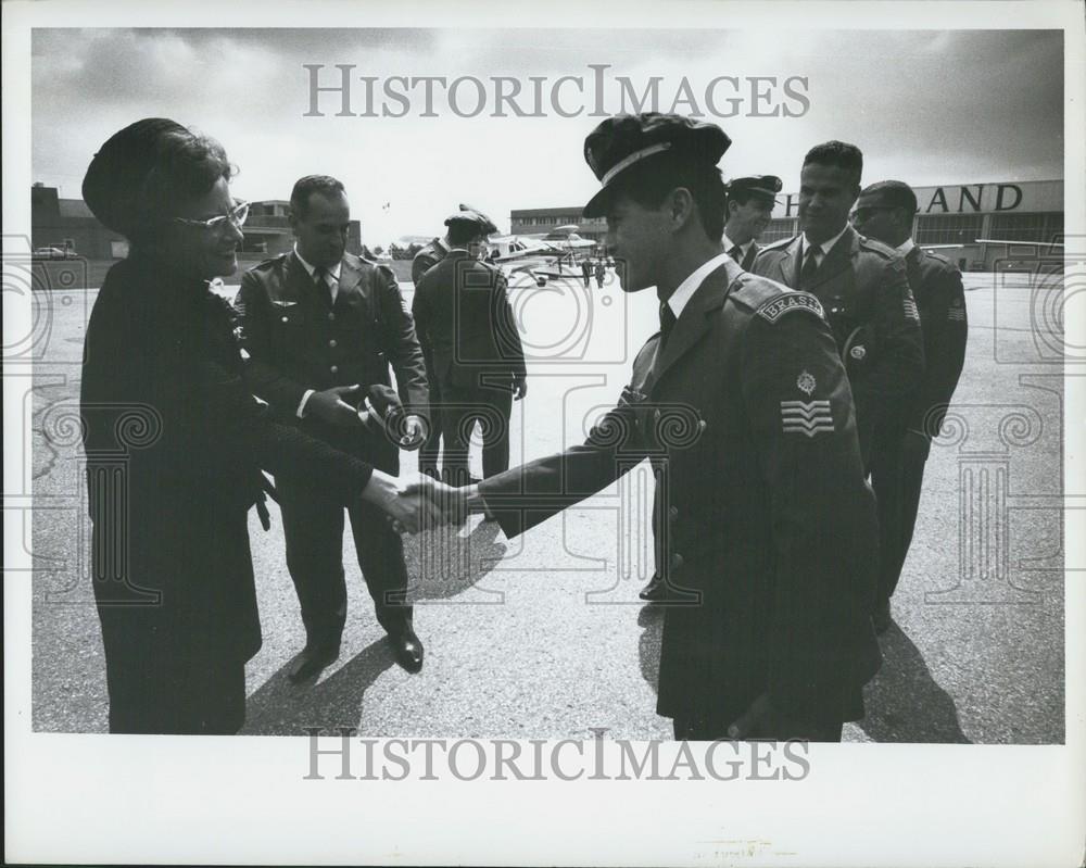 1968 Press Photo  Brazilian Ambassador Dora Alencar De Vasconcellos with Braz - Historic Images