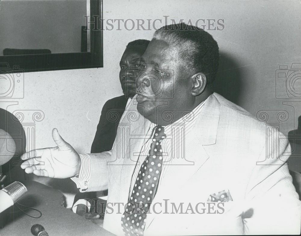 Press Photo Joshua Nkomo Rhodesia President Of Zimbabwe Africa - Historic Images