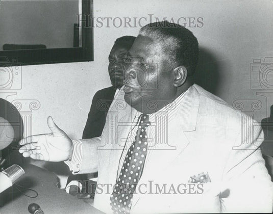 Press Photo Joshua Nkomo Rhodesia President Of Zimbabwe Africa - Historic Images