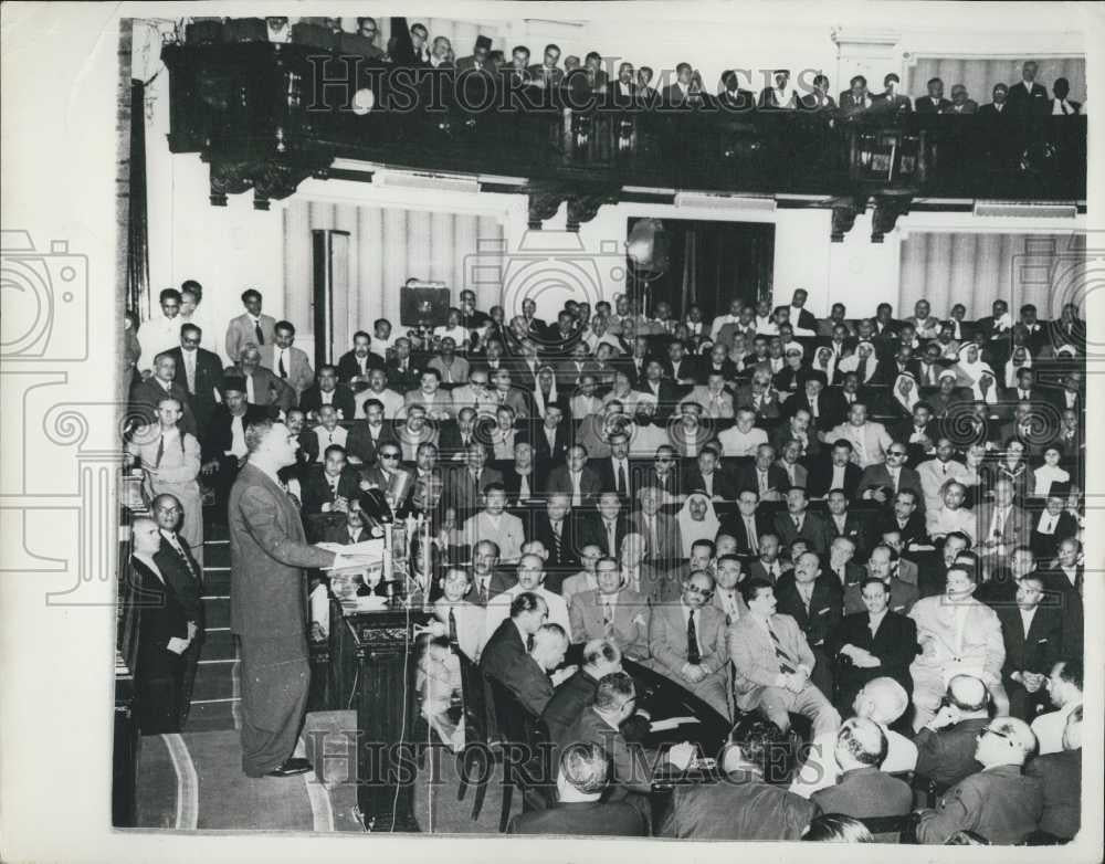 1960 Press Photo President Nasser Opens National Assembly - Historic Images