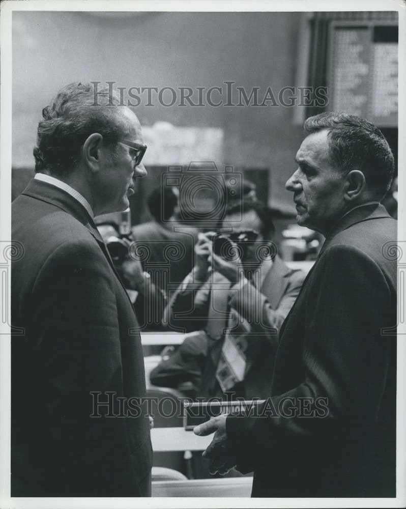 1975 Press Photo Stanislaw Trepczynski of Poland,Andrei Gromyko,Russia - Historic Images