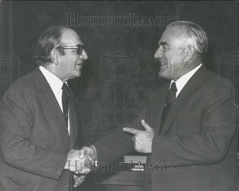 1975 Press Photo Russian Minister of Higher Education meet Secretary of State - Historic Images