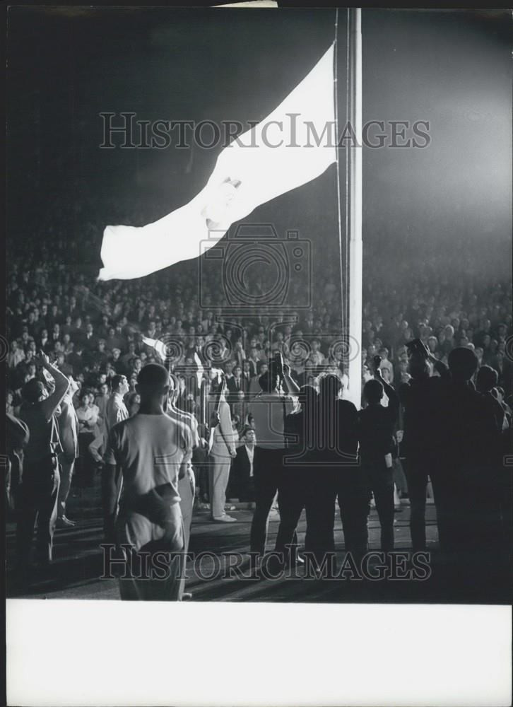 1968 Press Photo 9th Youth Festival at "Vassil Levsky" Stadium-Sofia Bulgaria - Historic Images