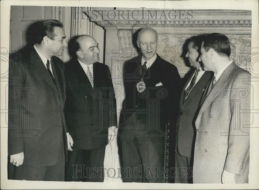 1958 Press Photo Party of Turkish Valis Provincial Governors - Historic Images